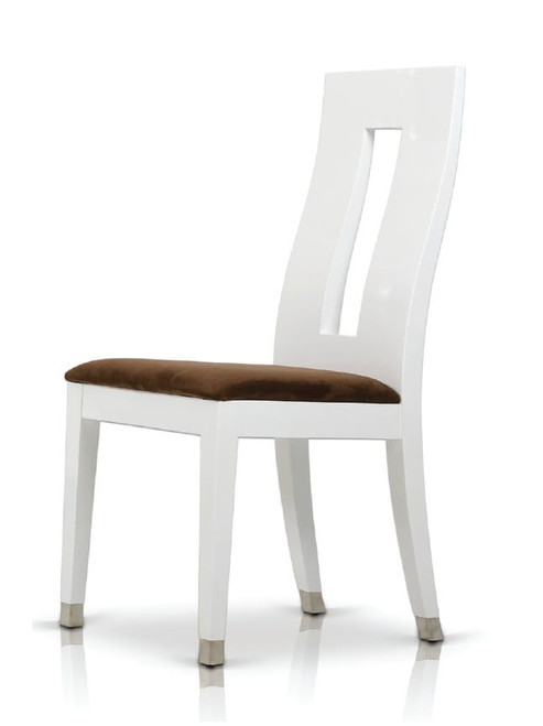 Thor Modern White Glossy Dining Side Chair / VGGU903CH-WHT