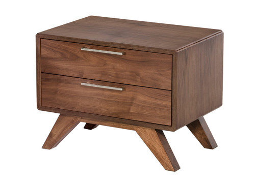 Soria Mid-Century Walnut Nightstand / VGMABR-32-NS
