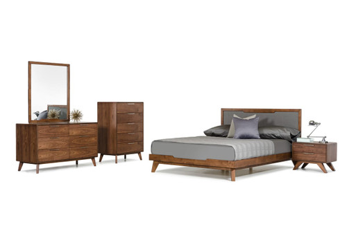 Eastern King Nova Domus Soria Modern Grey & Walnut Bedroom Set / VGMASORIA-SET-EK