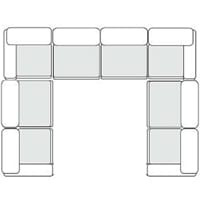 Vicki - Modern Grey Fabric Modular Sectional Sofa-8-Piece Sectional / VGKK-KF.8033-SECT-GRY-8-Piece Sectional