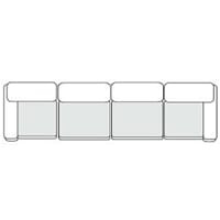 Vicki - Modern Grey Fabric Modular Sectional Sofa-4-Piece Sectional / VGKK-KF.8033-SECT-GRY-4-Piece Sectional