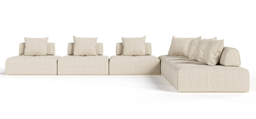 Mondo - Modern Modular Beige Fabric Sectional Sofa-7-Piece Sectional / VGOD-ZW-22033-MOD-BGE-7-Piece Sectional