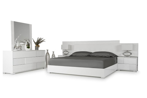 Monza Italian Modern White Nightstand / VGACMONZA-NS