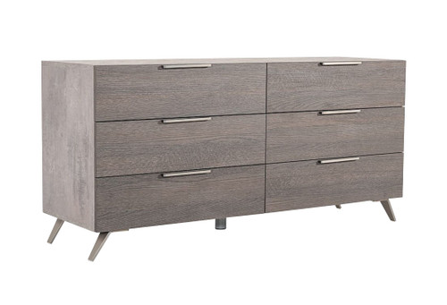 Bronx Italian Modern Faux Concrete & Grey Dresser / VGACBRONX-DRSR