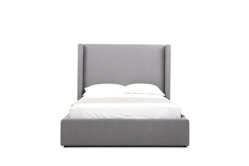 Queen Modrest Byrne - Modern Grey Fabric Bed / VGEVVG713-C-07-Q