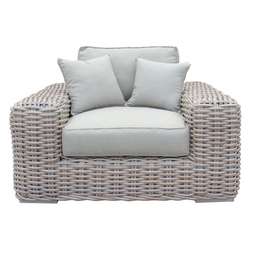 Portugal - Outdoor Beige Wicker Chair / VGATRASF-178-CHR-428
