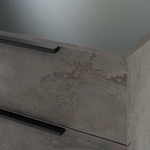 Ferrara - Modern Volcano Oxide Grey Nightstand / VGACFERRARA-NS