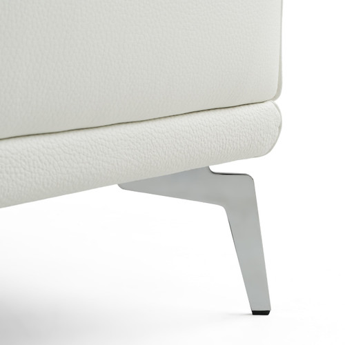 Soho - Contemporary Italian White Leather Armchair / VGDTSOHO-WHT-CH