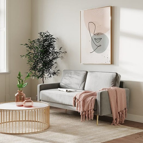 Huffine - Modern Grey Fabric Sofa / VGHCJYM2030-GRY