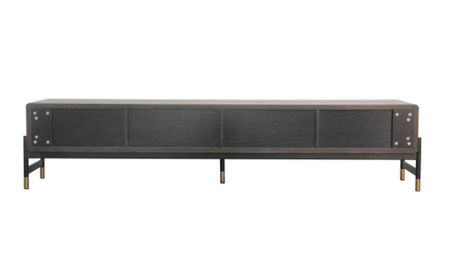 Gabrielle - Contemporary Acacia & Gold TV Stand / VGGU5425TV-1-WAL-TV