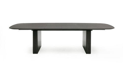 Calhoun - Modern Smoked Oak Extendable Dining Table / VGDWJ3572-BRN-DT