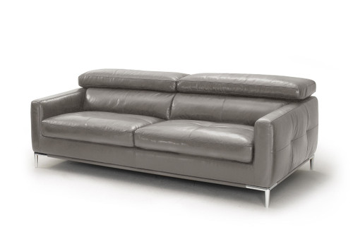 Natalia - Modern Dark Grey Leather Sofa / VGKK1281X-DKGRY-S