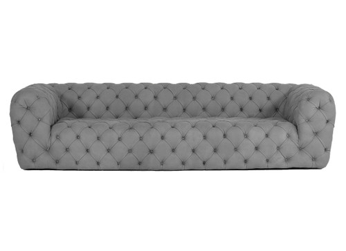 Ellington - Italian Grey Nubuck Leather 3-Seater Sofa / VGCCRIALTO-GRY-3-S