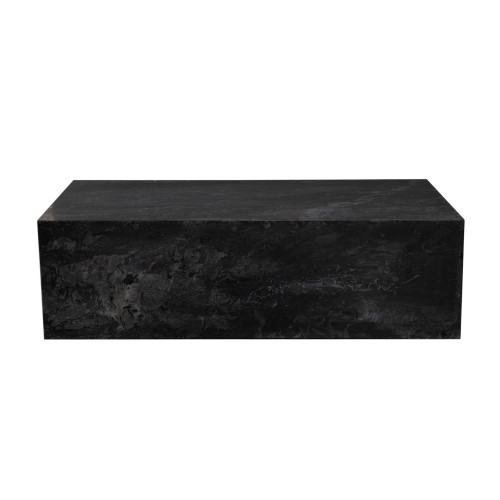 Ark Rectangle Cocktail Table in Genuine Black Marble / ARKCTBL