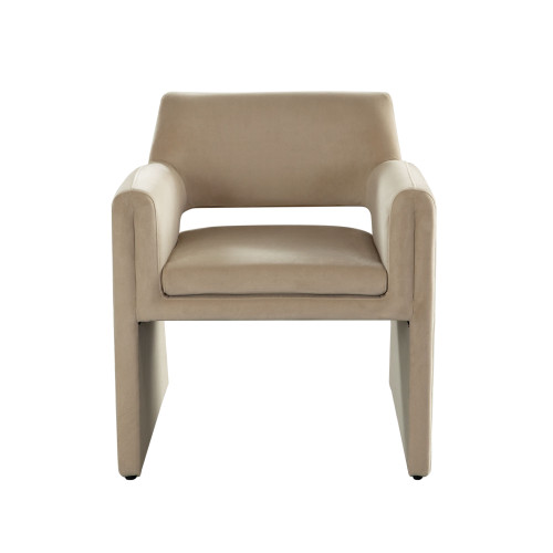 Flynn Dining/Accent Chair in Light Camel Performance Velvet / FLYNNCHLCA