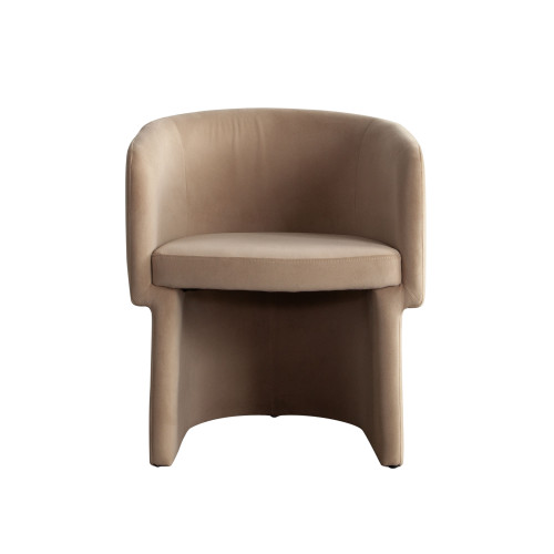 Tess Dining Chair in Camel Performance Velvet / TESSDCCA