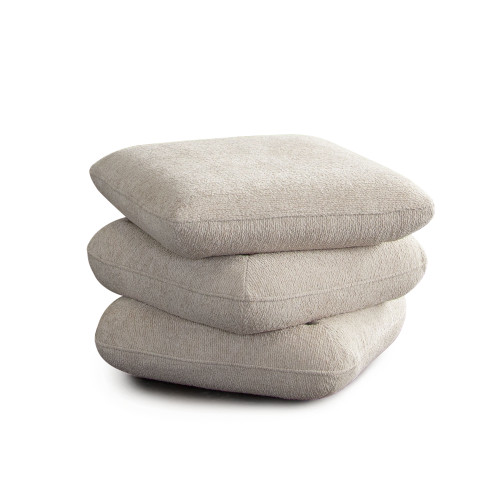 Code Three-Tiered Cushion Ottoman in Birch Performance Fabric / CODEOTBI