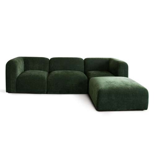 Echo 4PC Reversible Sectional in Spruce Green Fabric / ECHO2SC1AC1OTSP