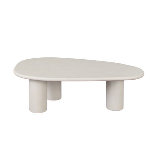 Echo Cocktail Table in Ivory Cement Finish / ECHOCTIV