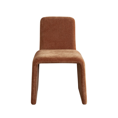Sona Dining Chair in Amber (Burnt Orange) Fabric / SONADCAM