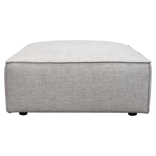 Vice Square Ottoman in Barley Fabric / VICEOTBA