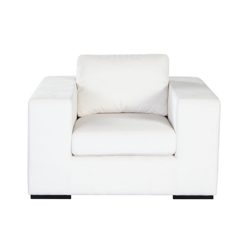 Muse Accent Chair in Mist White Performance Fabric / MUSECHWH
