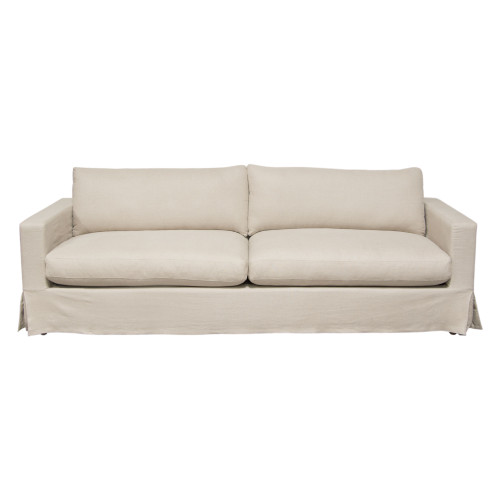 Savannah Slip-Cover Sofa in Sand Natural Linen / SAVANNAHSOSD