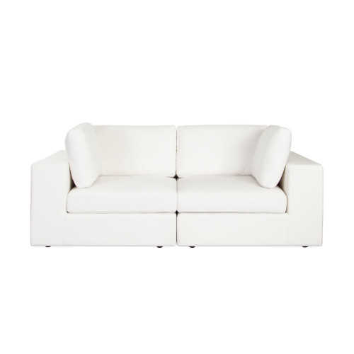 Muse 2PC Modular Sofa in Mist White Performance Fabric / MUSE2SCWH