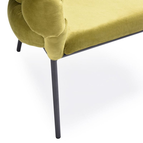 Debra Modern Green Fabric Dining Chair / VGVCB202-GRN