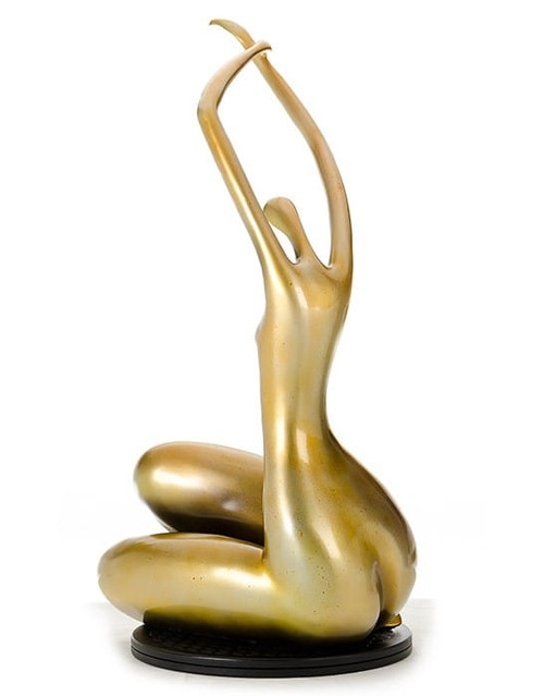 SZ0425 Modern Gold Lass Sculpture / VGTHSZ0425-GLD