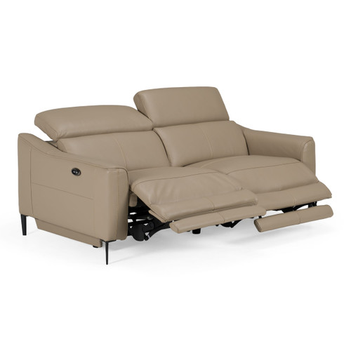 Eden - Modern Taupe Leather Sofa With 2 Recliners / VGKV-KM.5012-SOFA-SAND