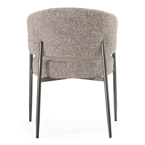 Thomas - Modern Grey Fabric + Pewter Dining Chair / VGEU-MC-7632CH-A-GRY