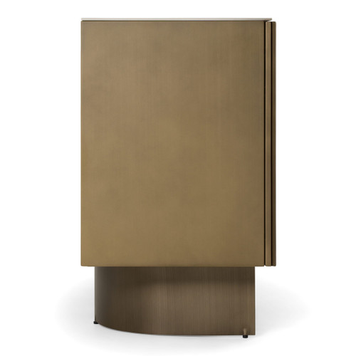 Kiefer - Modern Faux Travertine Ceramic + Bronze Buffet / VGVC-G25968