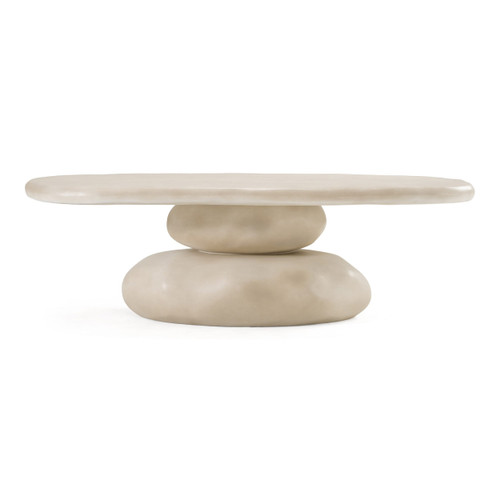 Coates - Modern Beige Concrete Coffee Table / VGGR-617340-SAND