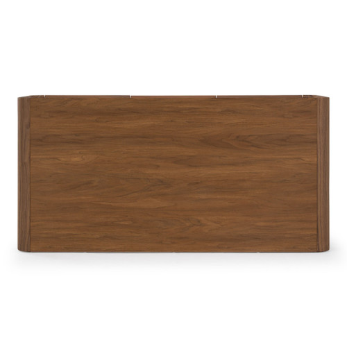 Barbon - Modern Black Glass + Walnut Buffet / VGRY-RY-1342