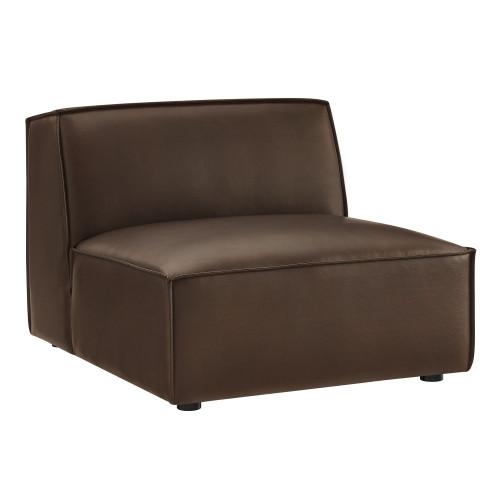 Restore Vegan Leather Armless Modular Chair by Modway / EEI-7396