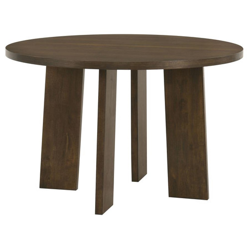 Strouse 47-inch Round Wood Dining Room Table Walnut / CS-193940WAL