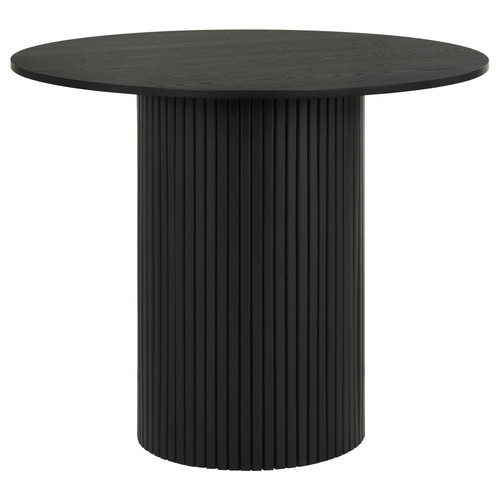 Hamlyn 43-inch Round Wood Counter Height Dining Table Black / CS-193938BLK