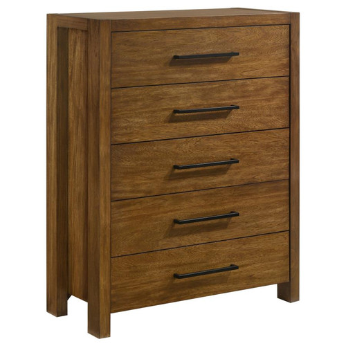 Adderley 5-drawer Bedroom Chest of Drawers Warm Brown / CS-215855
