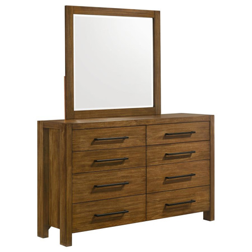 Adderley 8-drawer Bedroom Dresser and Mirror Warm Brown / CS-215853M