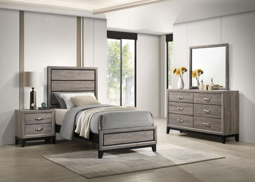 Watson Four-piece Twin Bedroom Set Light Taupe / CS-215911T-S4