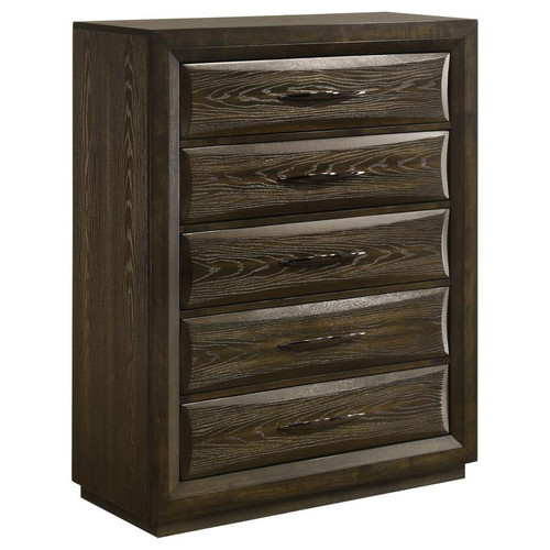 Atlas 5-drawer Bedroom Chest of Drawers Dark Oak / CS-215975