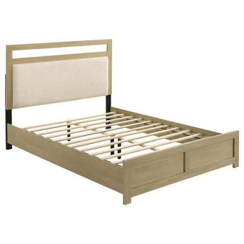 Hendricks Queen Panel Headboard Platform Bed Light Oak / CS-222651Q