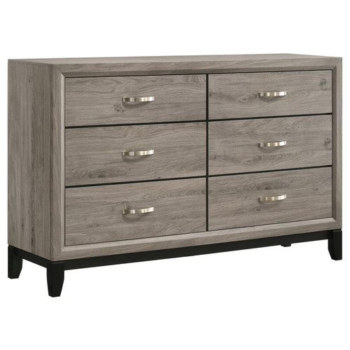 Watson 6-drawer Bedroom Dresser Cabinet Light Taupe / CS-215913