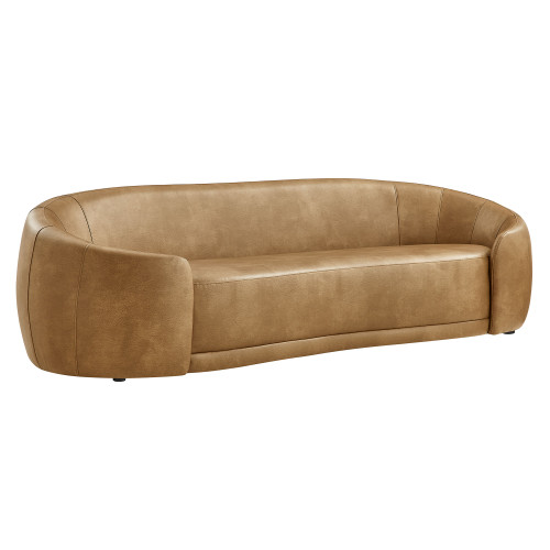 Contessa Curved Vegan Leather Sofa by Modway / EEI-7582