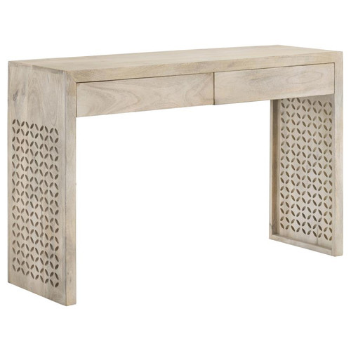 Rickman 2-drawer Wood Entryway Console Table White Washed / CS-959543