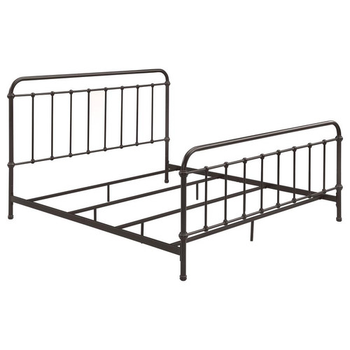 Livingston Metal Eastern King Open Frame Bed Dark Bronze / CS-300399KE
