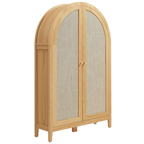 Calista 63 Inch Arched Storage Cabinet With Folding Desk by Modway / EEI-7604