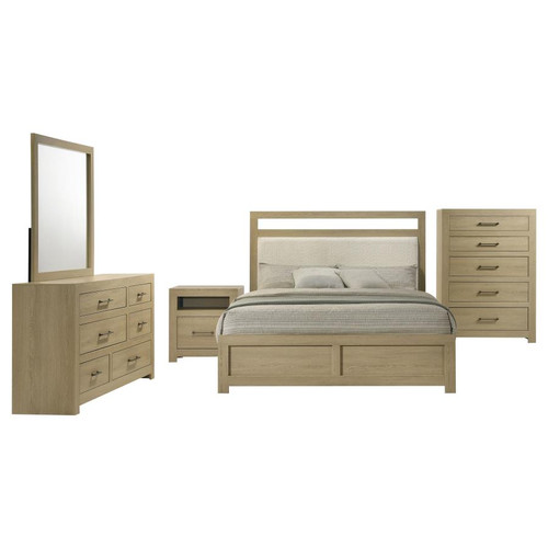 Hendricks 5-piece California King Bedroom Set Light Oak / CS-222651KW-S5