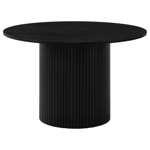 Hamlyn 5-piece Round Wood Dining Set Black / CS-193930BLK-S5F